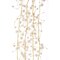 KSA White Pearl Beads with Gold Wire Christmas Garland, Unlit